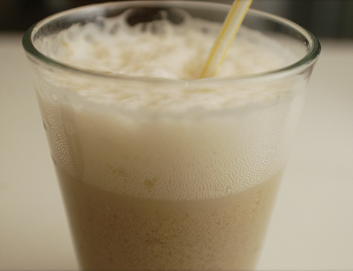 Vanilla Kahlua Egg Cream -- yum!