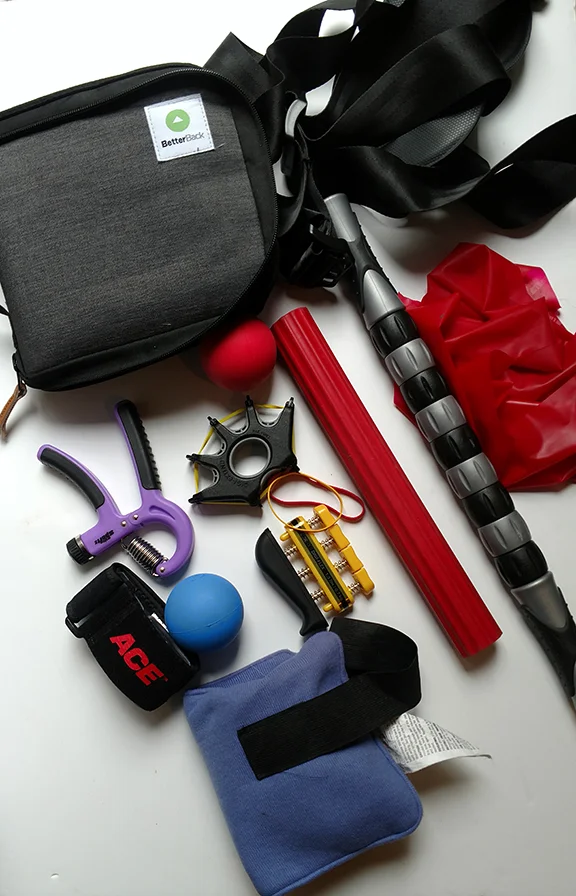 Some of my PT gear. I've turned into such a gadget geek. 