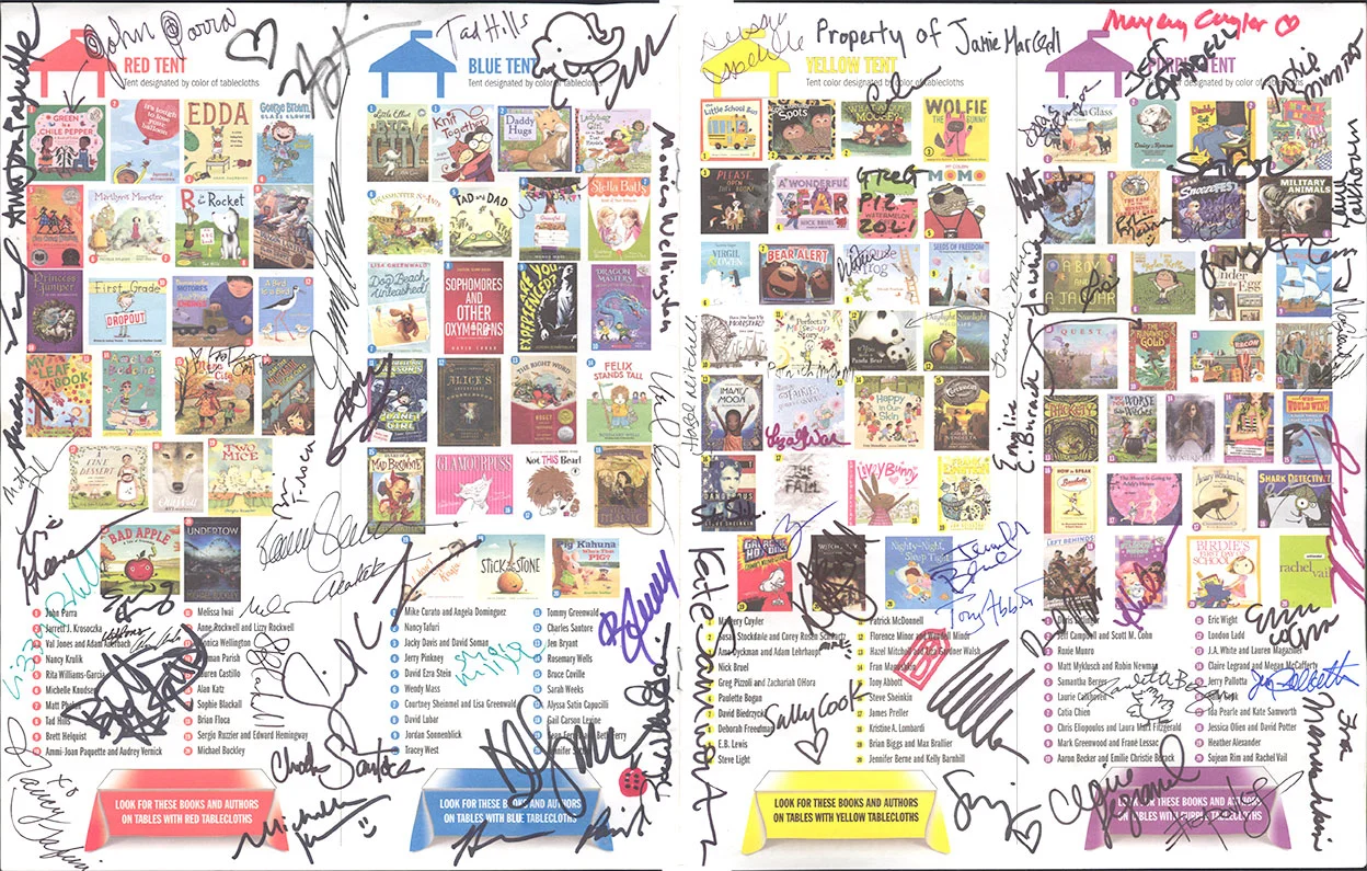 Jamie's signed program from 2015 