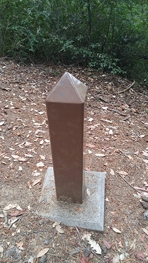 The memorial at the bomb site.