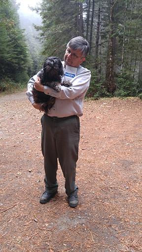 Bill and his dog, Dippy.
