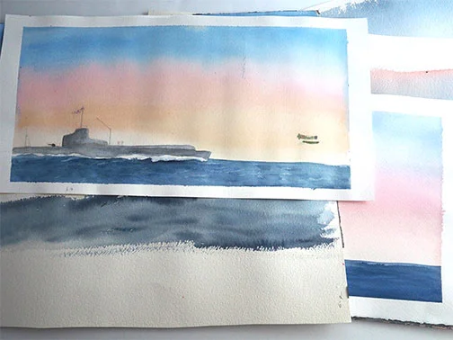 Some paintings I didn’t use.