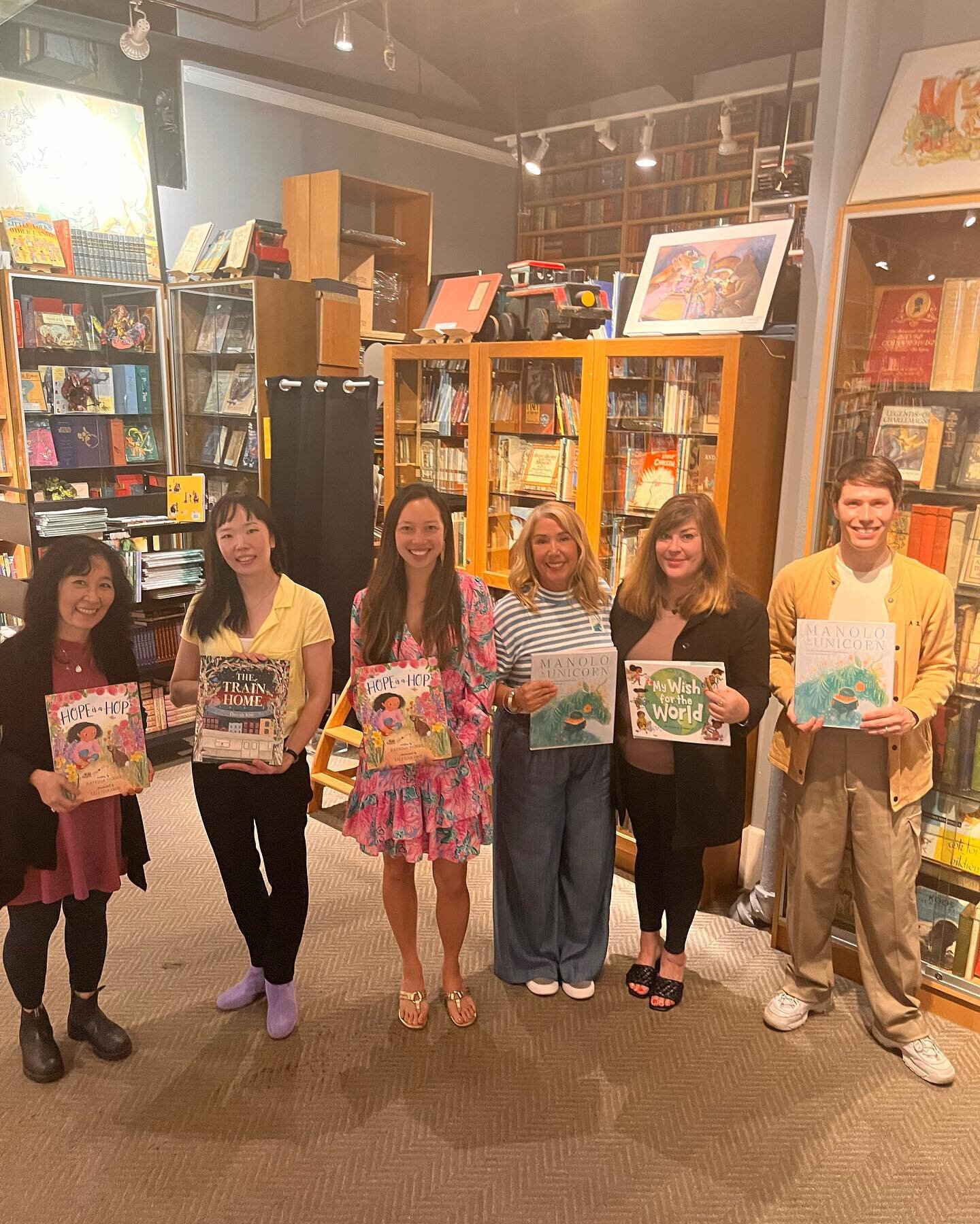 Yesterday was a great day! Thank you, @booksofwonder for having us! It was such a treat to hear stories read by @jackie_azua_kramer and Jonah 
 Kramer, @illustrationlombardi @katrinamoore1011 @danah.kim ! I also loved hearing the backstories behind t