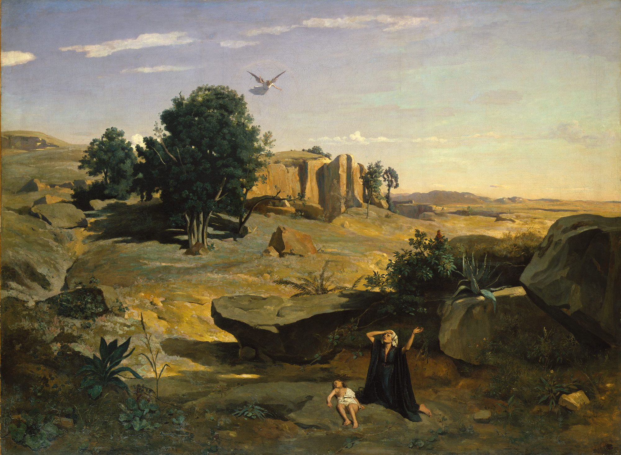 Hagar in the Wilderness Artist: Camille Corot (French, Paris 1796–1875 Paris) | Date: 1835