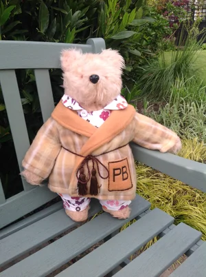 Dressing gown by Gabrielle Designs (pyjamas and bear not included)  The  Paddington Collective