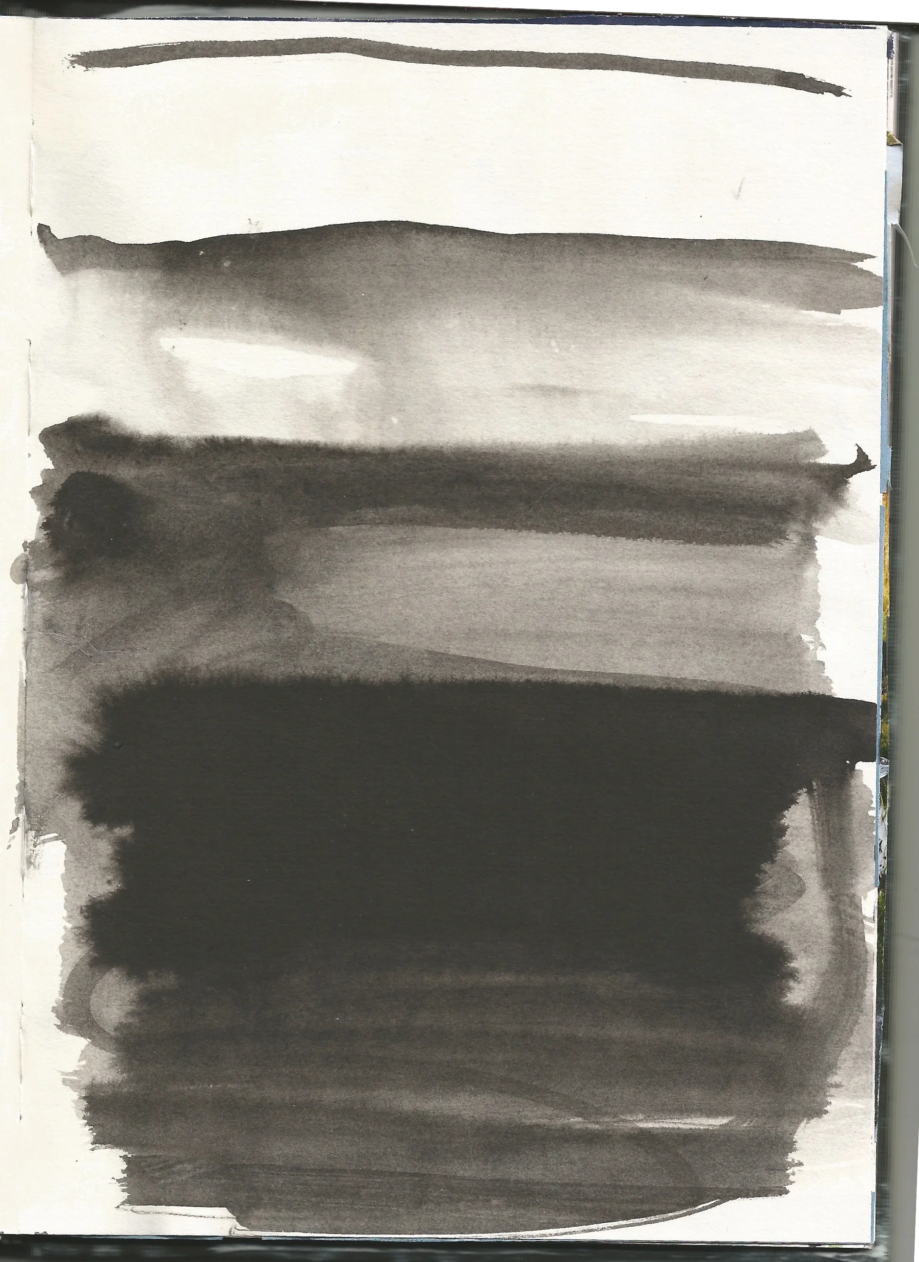 pen, ink, brush, wash - layers, scape