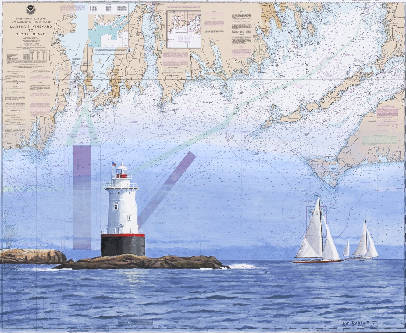 Paintings On Nautical Charts