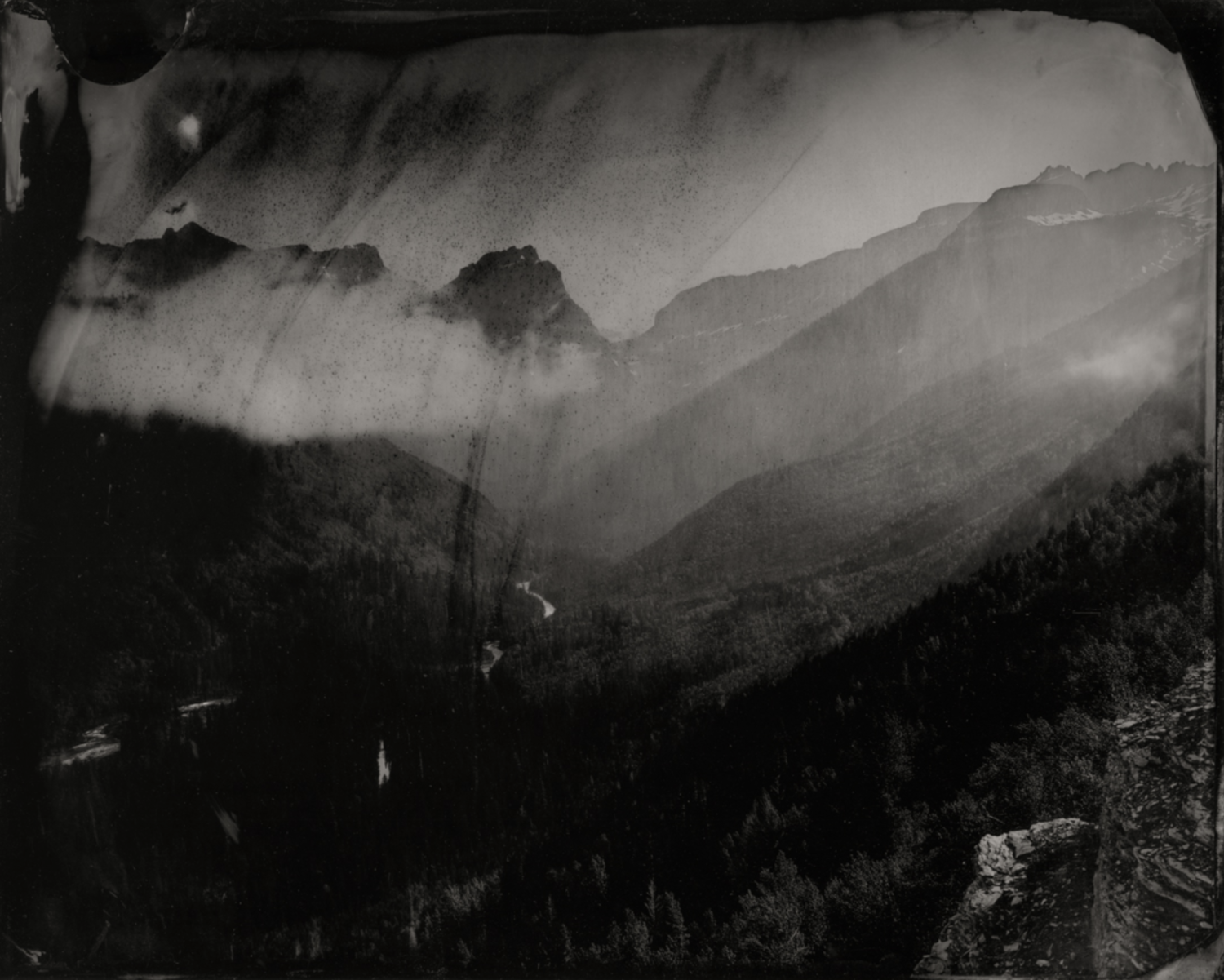 Mount Oberlin and Clouds #2 , 2019 Pigment print on Baryta paper 30 x 37.5 inches Edition 1 of 7