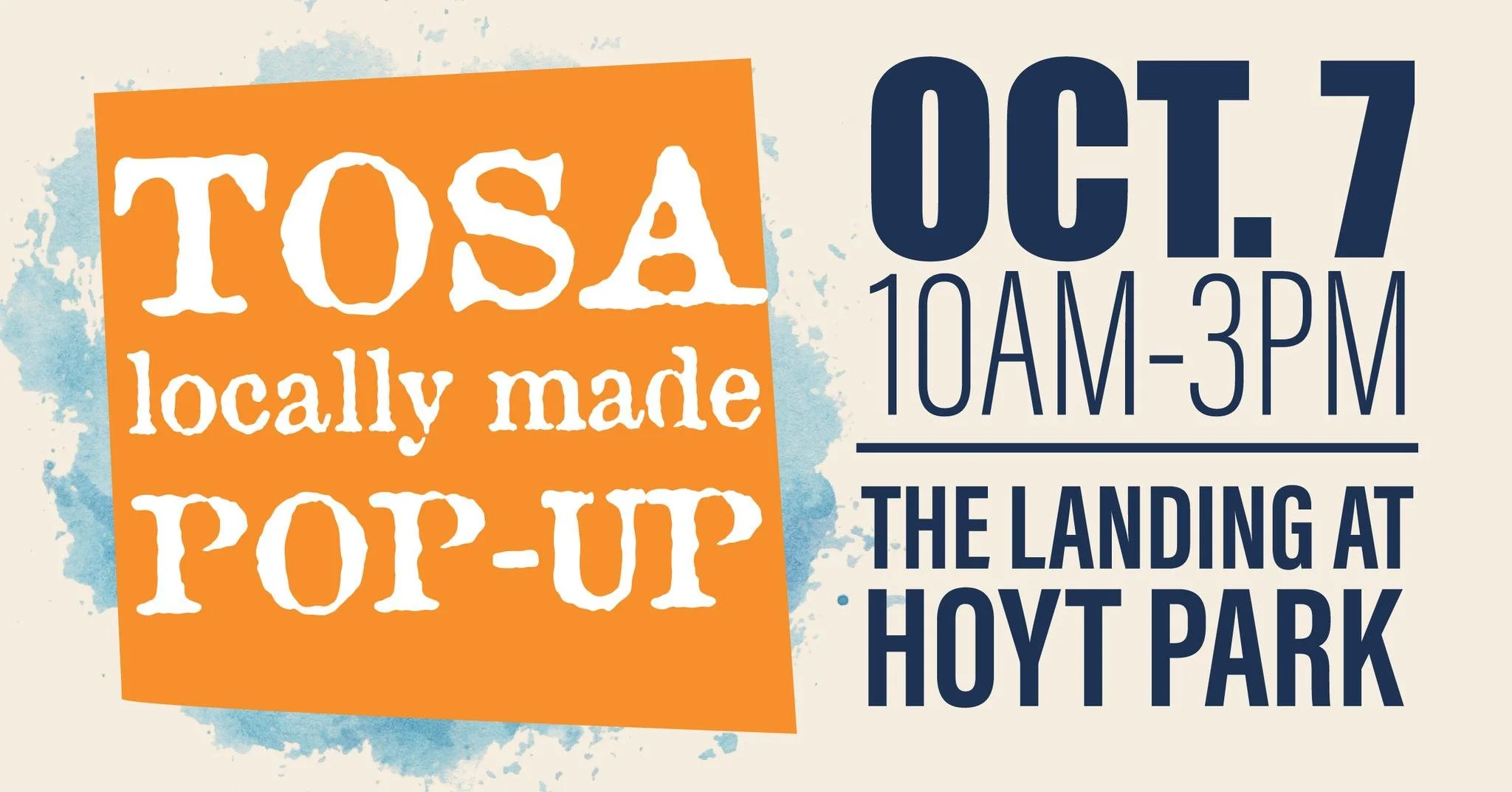Tosa Locally Made Pop Up  