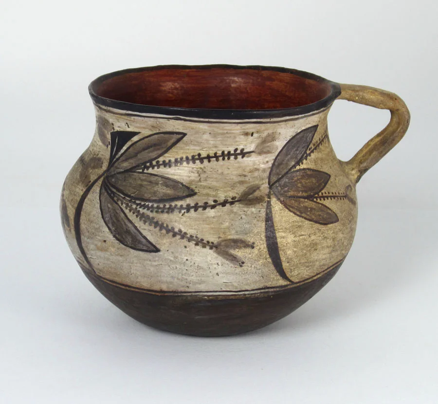 Acoma polychrome pitcher collected by Stevenson