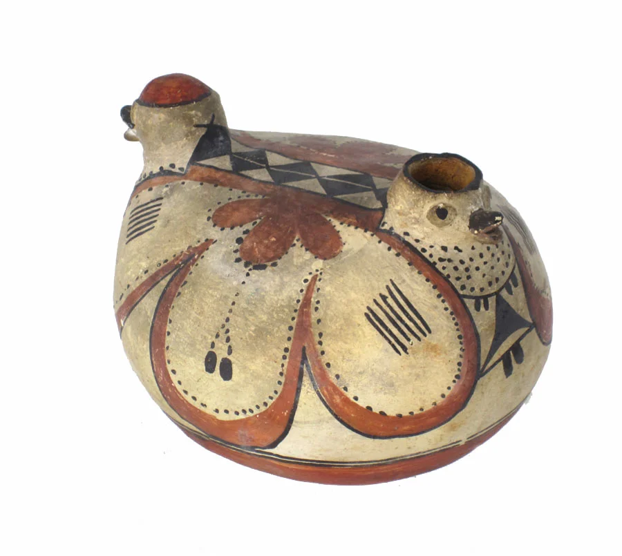 Acoma/Laguna double-bird canteen