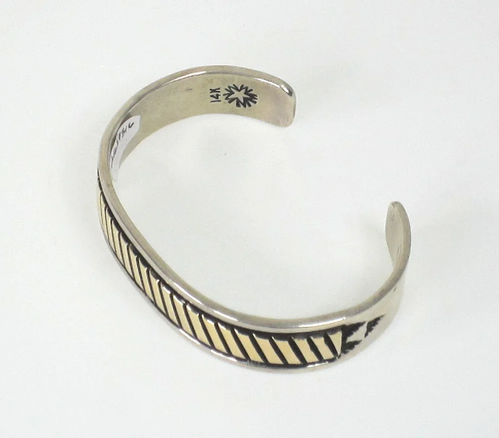Sterling and gold bracelet by B Morgan (Bruce Morgan) — Marcy 