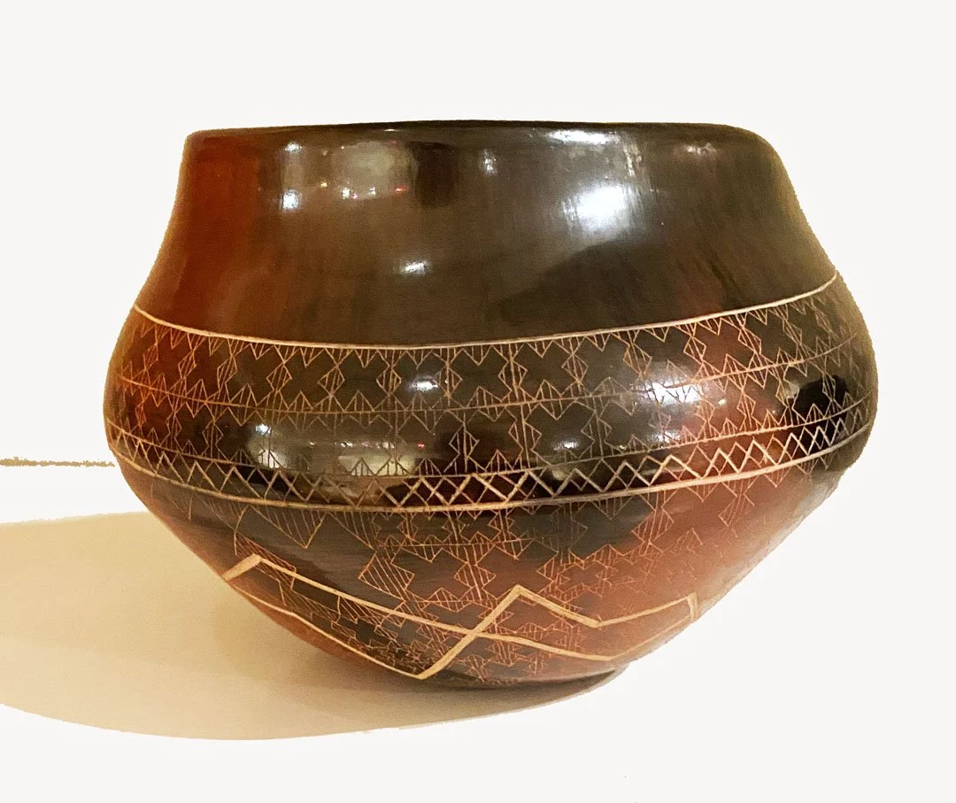 Santa Clara jar by Polly Rose Folwell