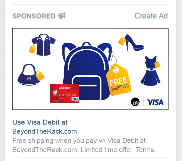 Visa Debit - Facebook