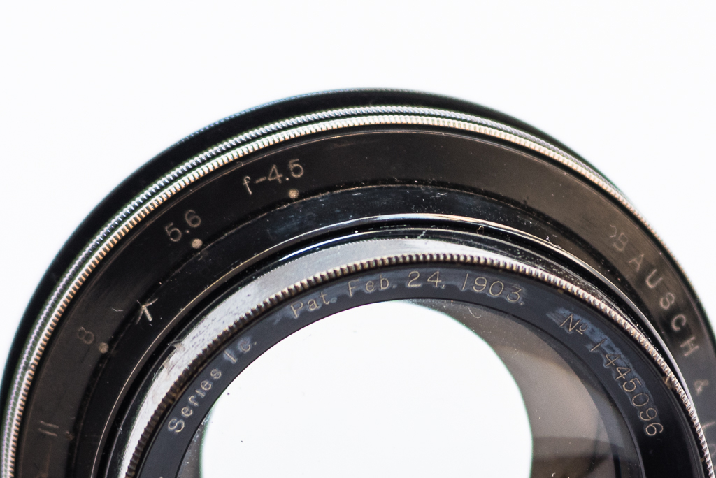 Bausch & Lomb - Zeiss Tessar lens, wide open at f/4.5. Photo: Ian Tuttle