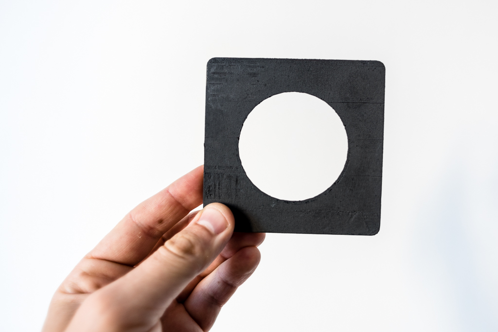 The new lens board. Photo: Ian Tuttle