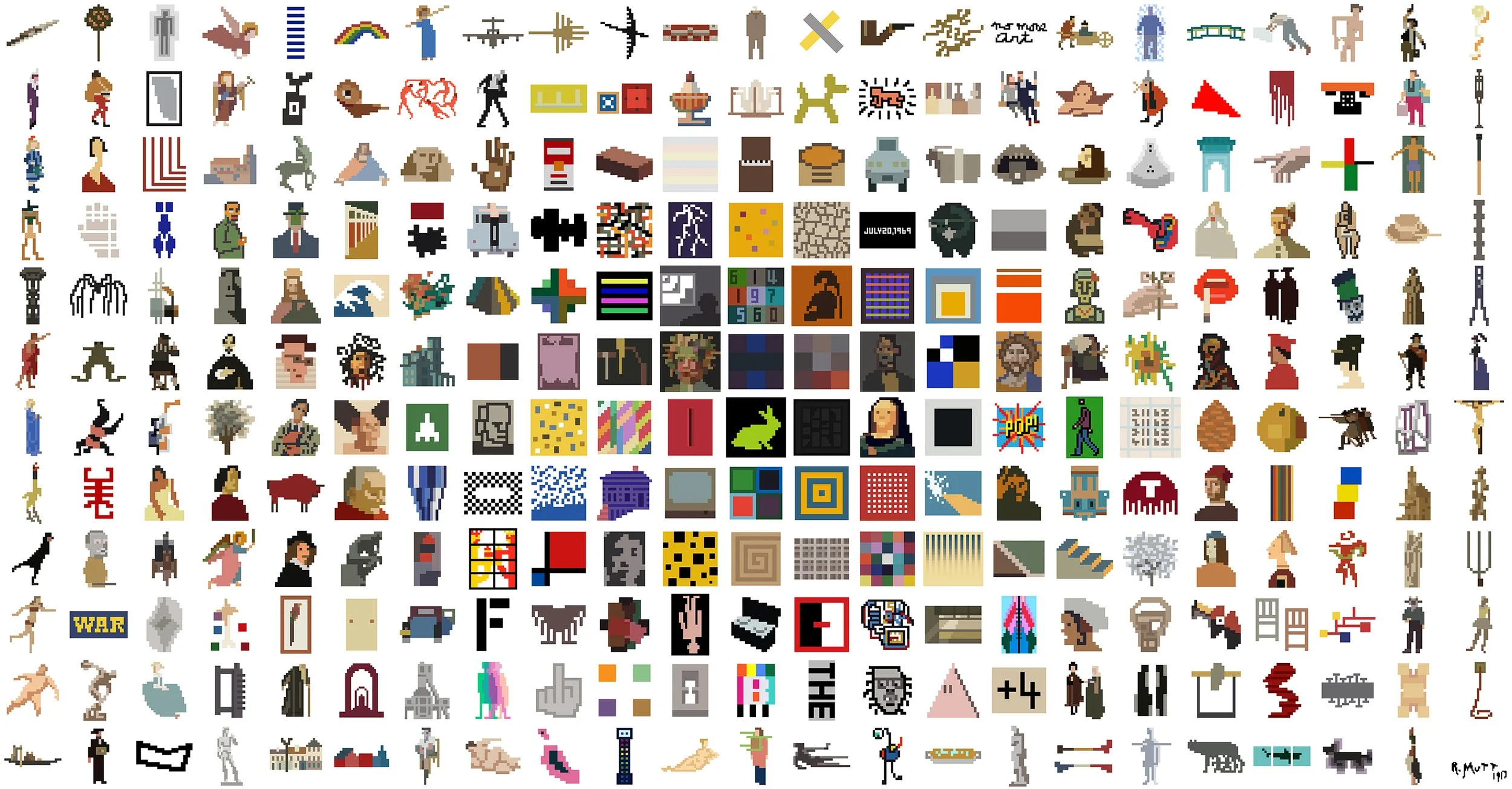 The Periodic Table of Art Elements, 2015-2025