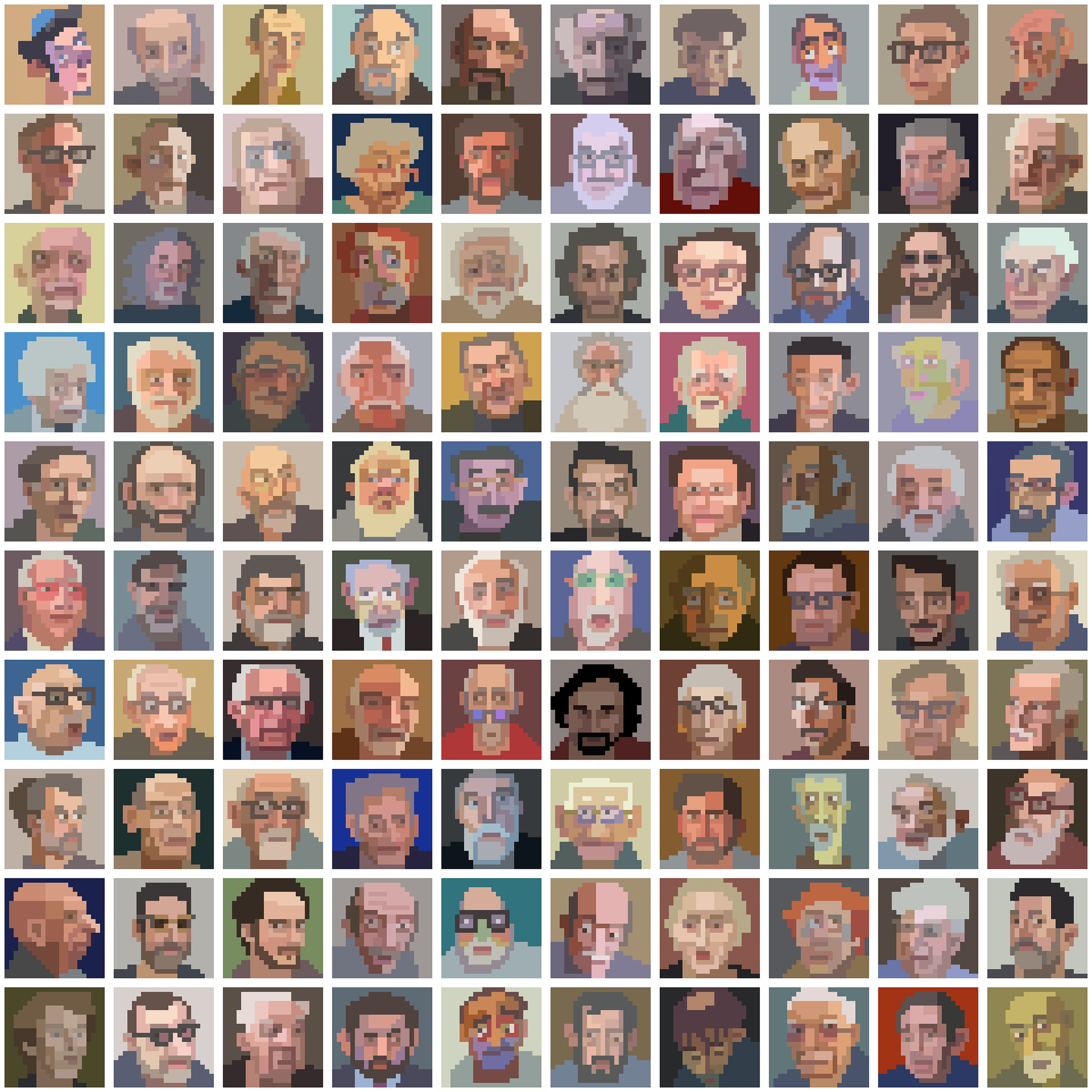 The 301st Generation, 100 Fictional and Real Archetypes, 1996-2026