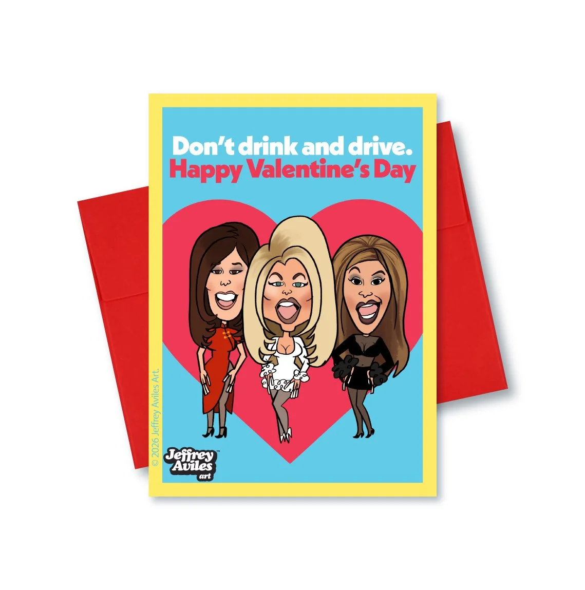 5"x7" "Silent Night Divas" Valentine Print