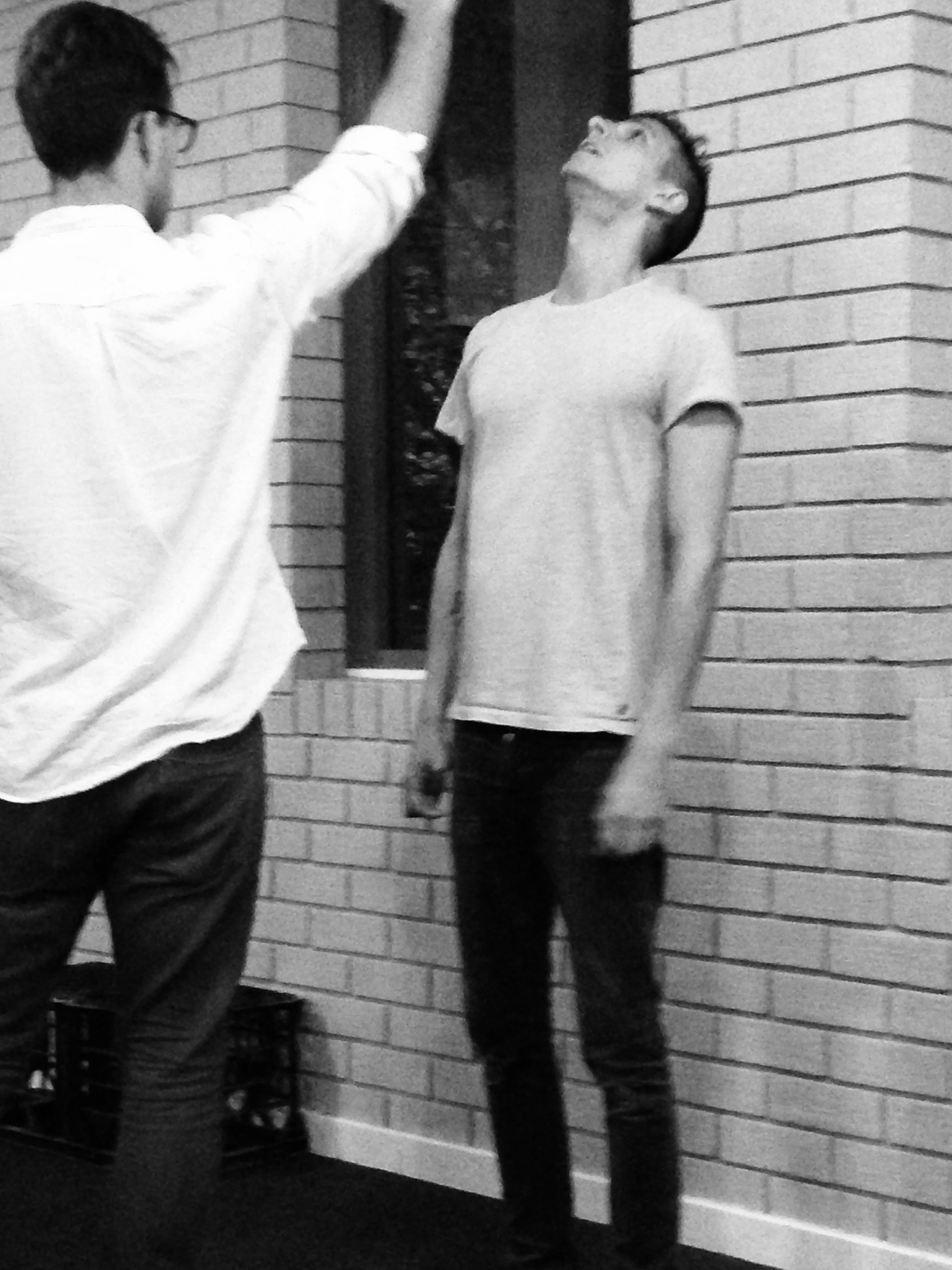 Michael empowering a fellow artist.
