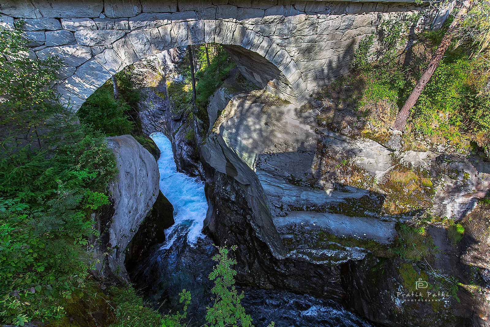 The Rock Bridge over Gudbrandsjuvet