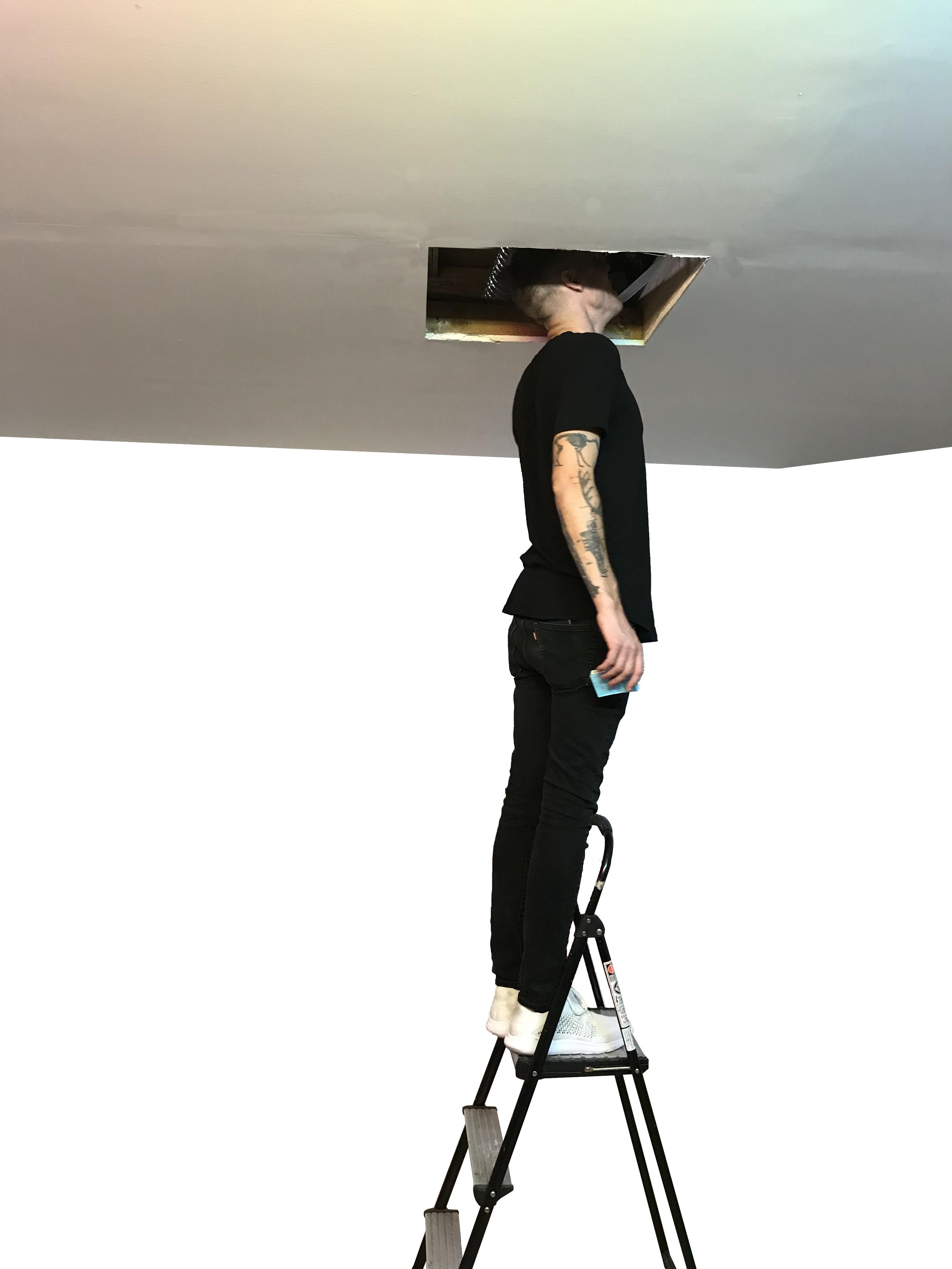 standing on ladder looking into hole.png