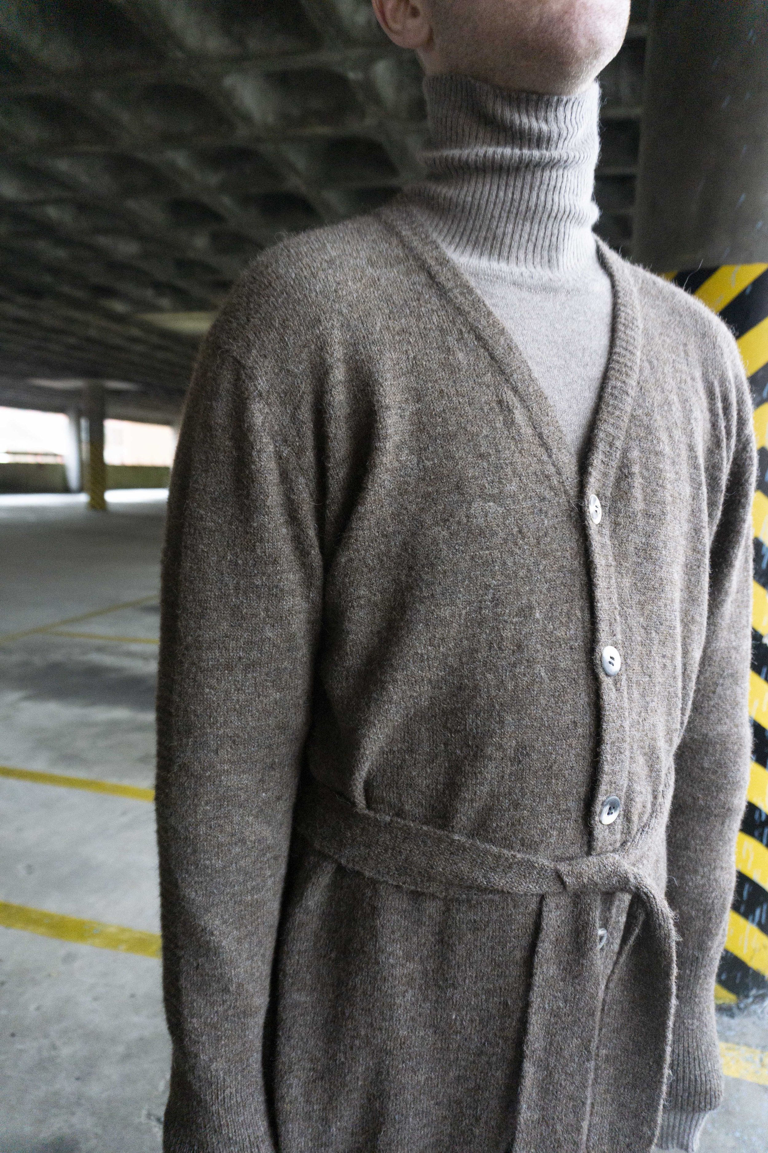 Fintan Mulholland - Cylon Cardigan - Mud - Genu Jumper I - Taupe - 1.jpg