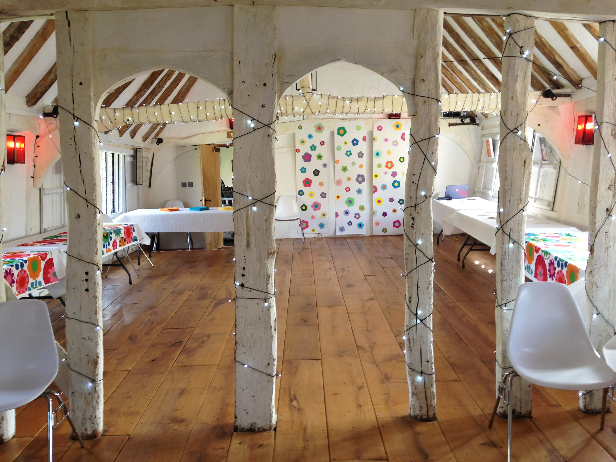 GH decorated ready for the 60s 70s evening