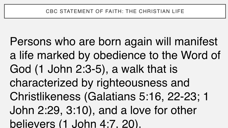 Sermon #42. CBC. 7.1.18 PM. Doctrinal Statement. The Christian Life. proj.005.jpeg