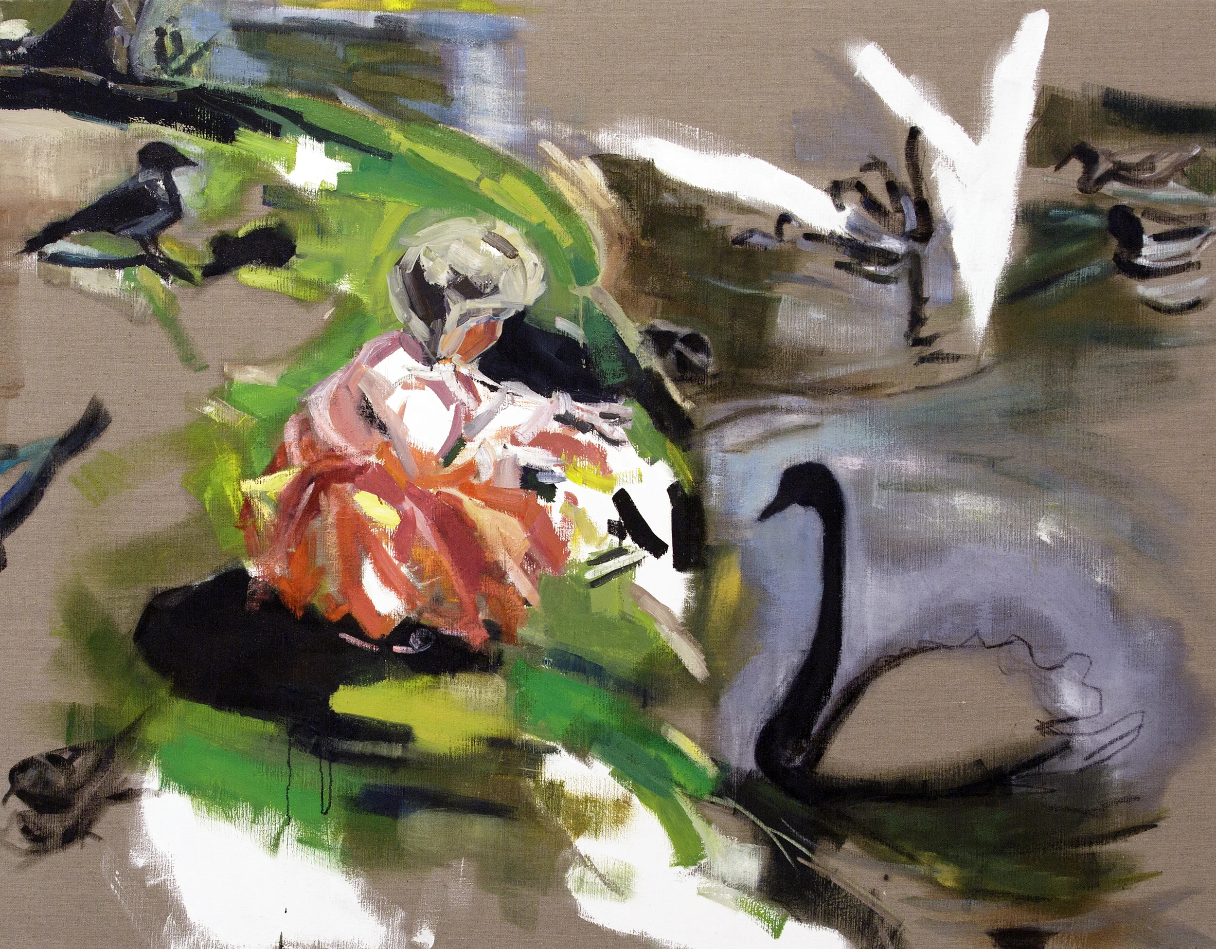 Clara, princess of the birds, Oil on canvas, 140X180 cm, 2014