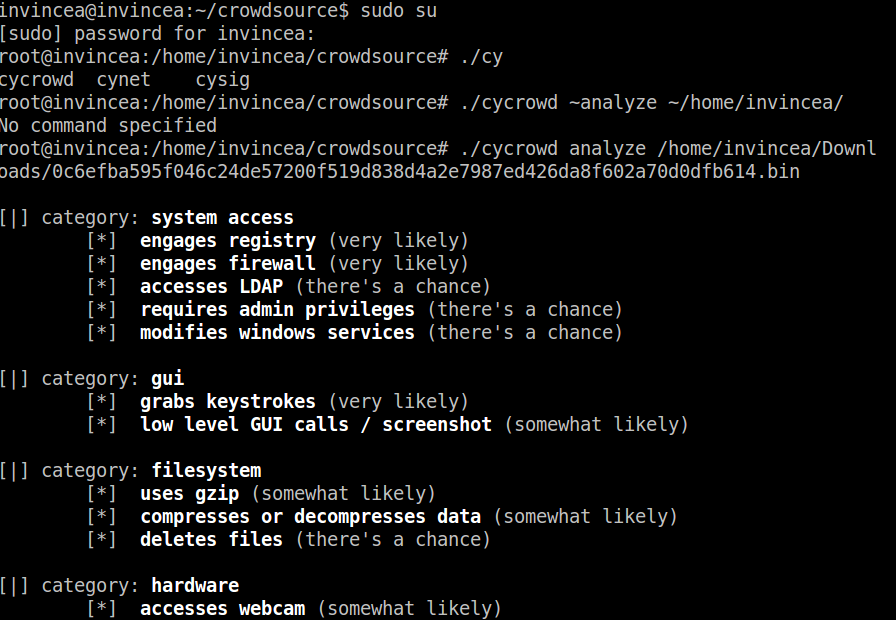 Example of a sample being analysed by Cycrowd&nbsp;
