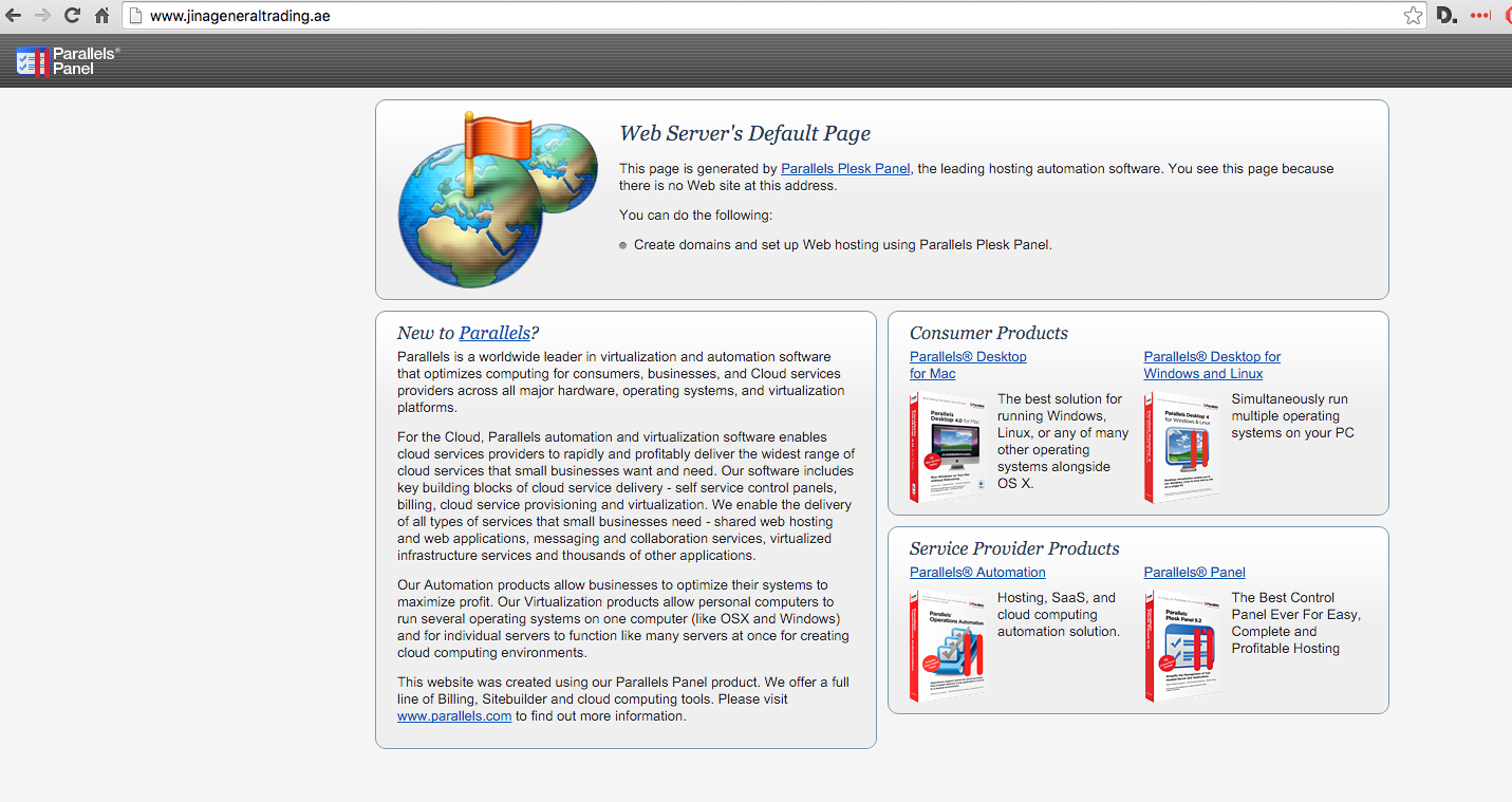 Website content