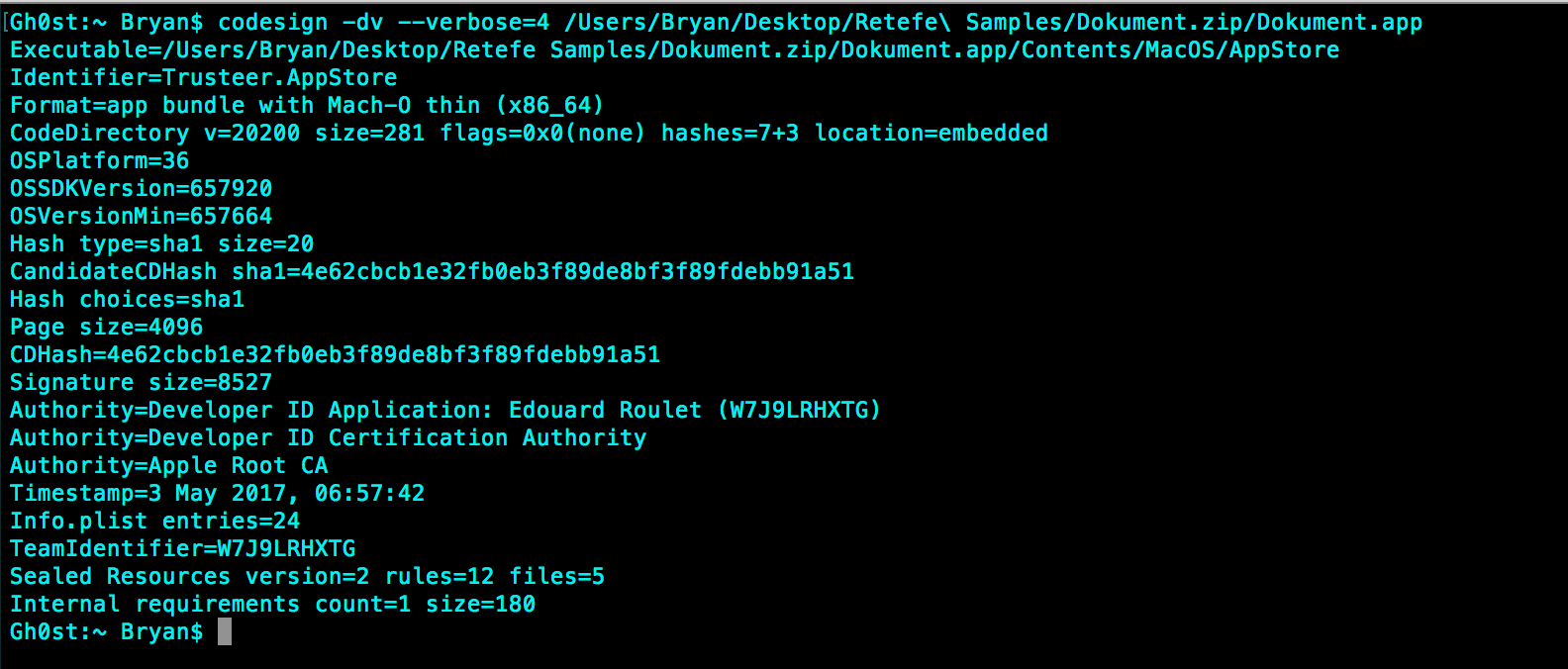 Masquerading as trusteer.app