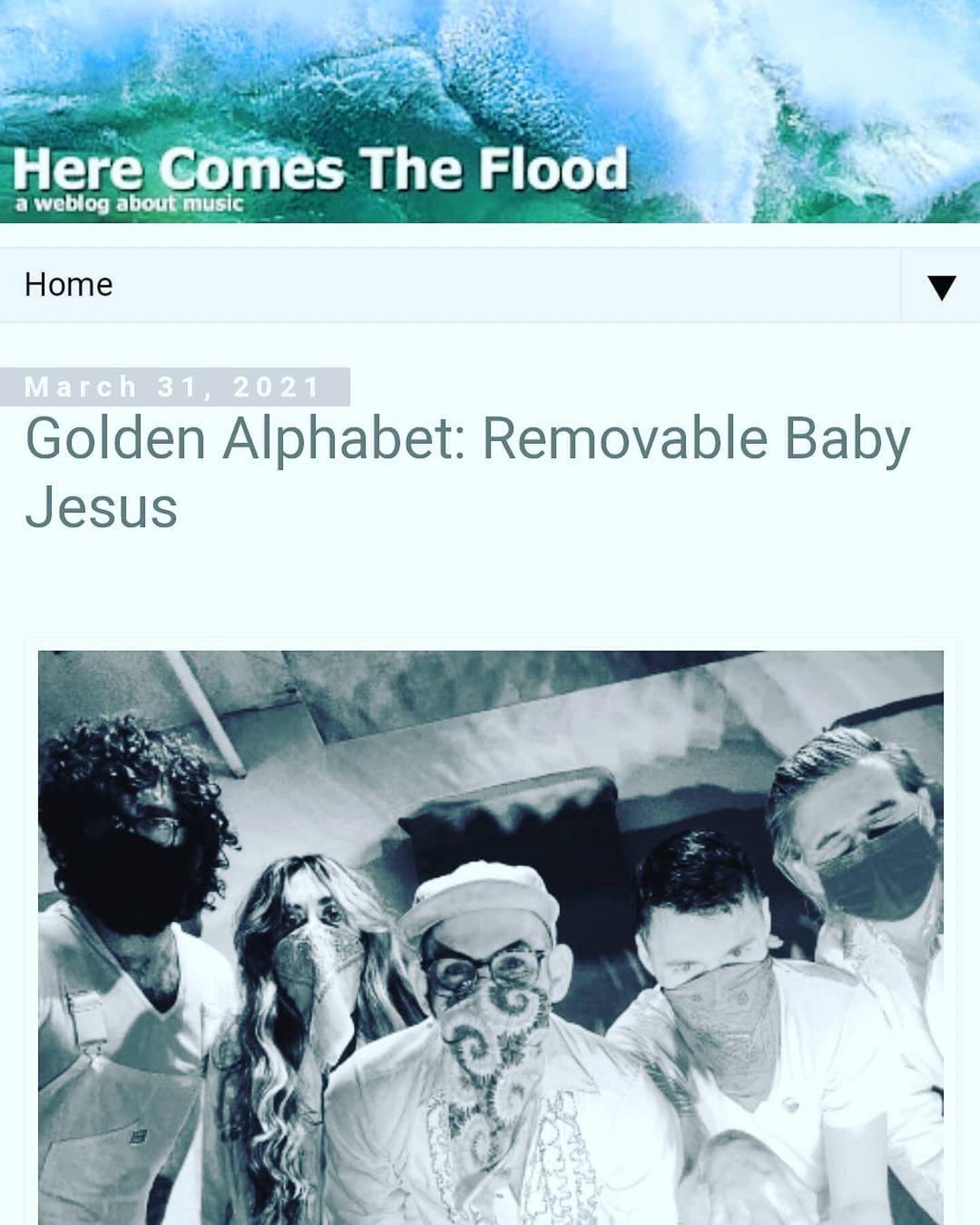 big thanks to @herecomestheflood for this rad review of the @goldenalphabet LP Removable Baby Jesus!
Why don&rsquo;t you go check it out? There&rsquo;s a link in my bio. Also, there&rsquo;s a link to pick up that LP from our Bandcamp, why don&rsquo;t