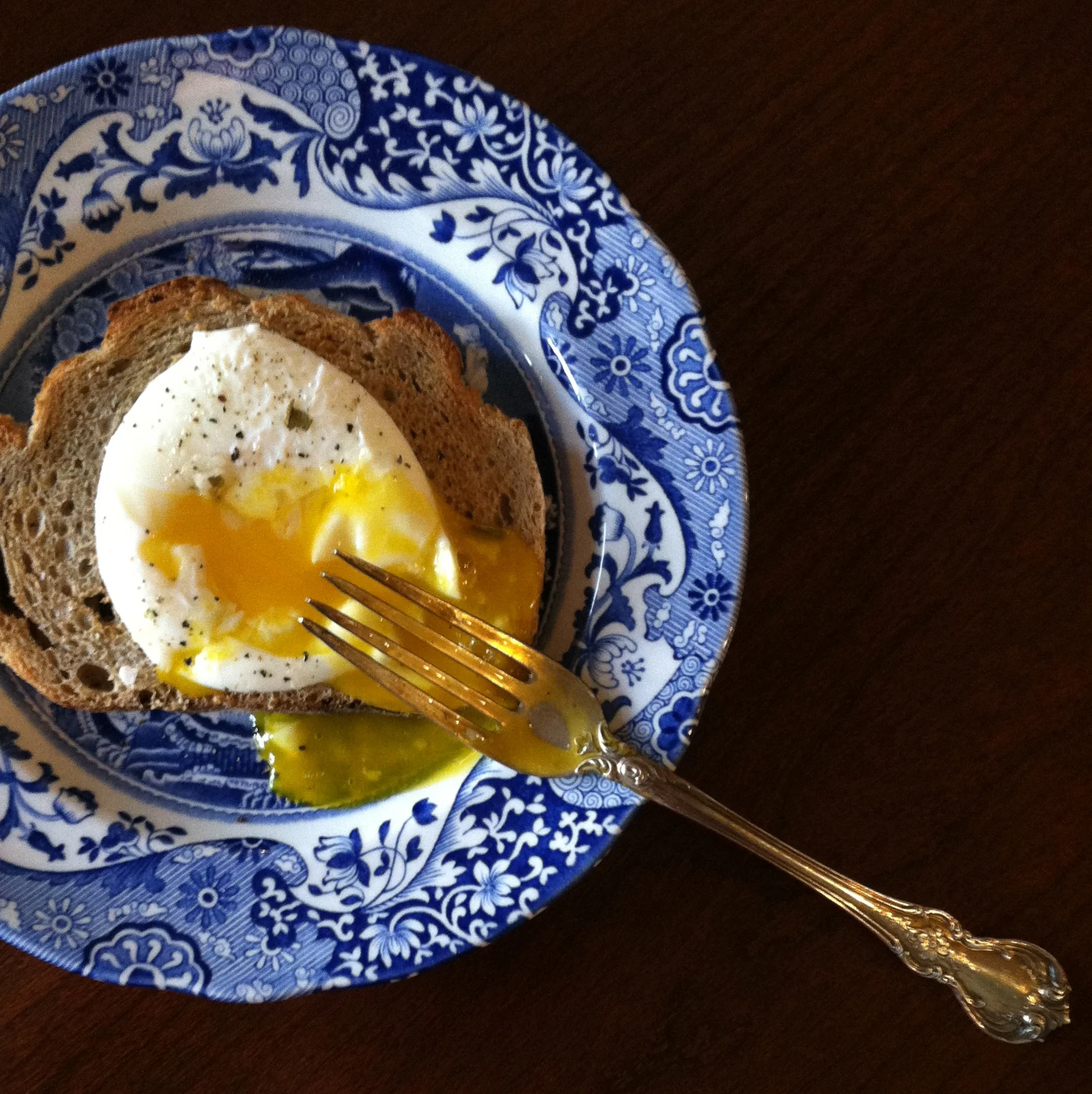 the magic of the poached egg.