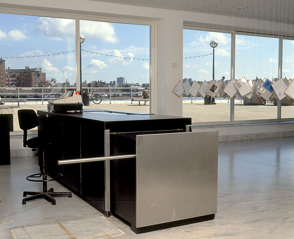 One of our first ever jobs, we were chuffed to create this stainless steel clad reception desk for Design Museum London, sadly no longer in use.