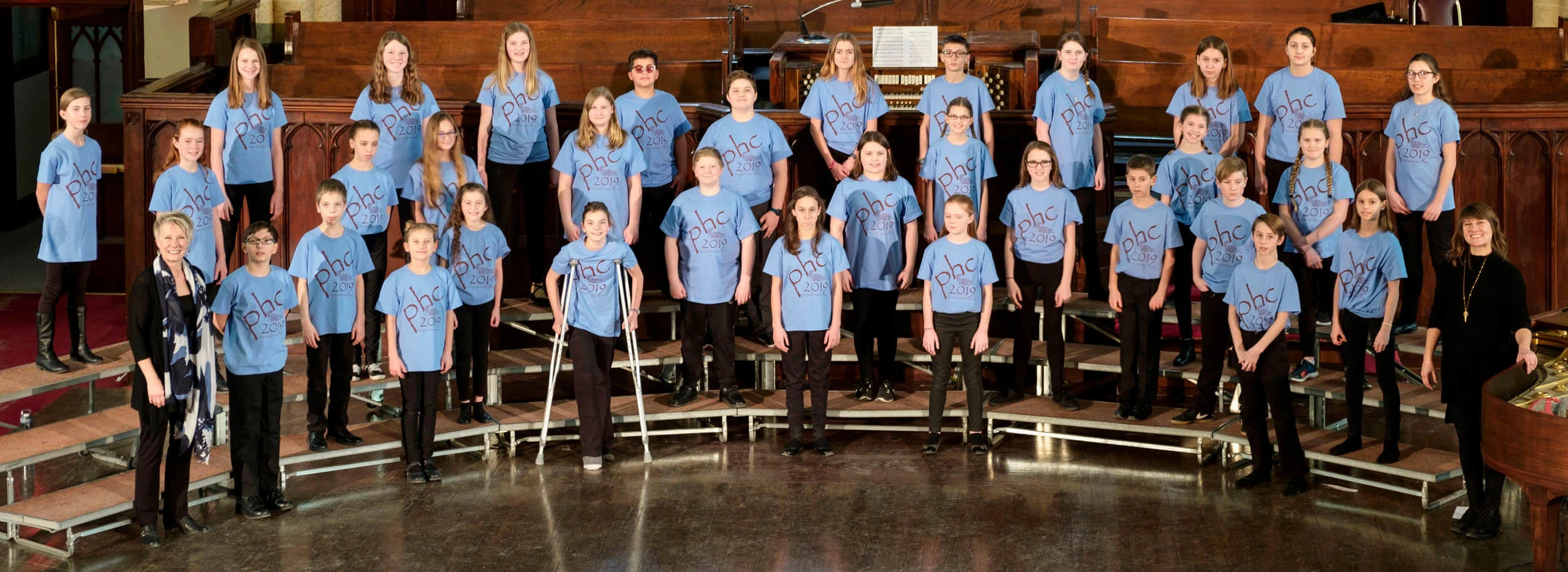 PHC 2019 JUNIOR CHOIR, Millie Hildebrand, conductor and Madeline Hildebrand, piano