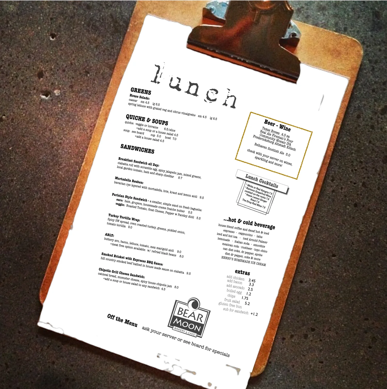 Bear Moon Bakery Cafe