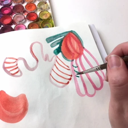4. Create shapes, connect lines and add more detail. You just keep going even if it looks like absolute nonsense.