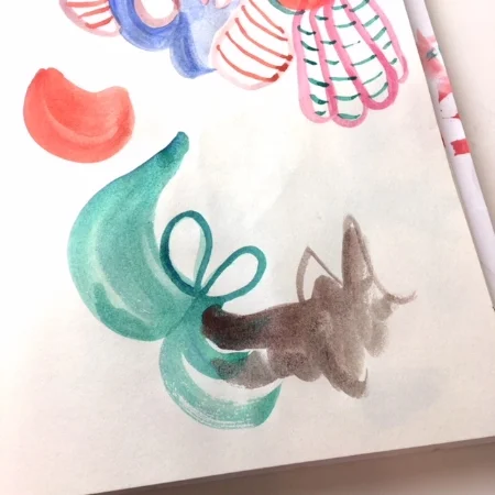 5. When you start getting in your head about what you are painting, get messy. Scribble, cover up and try whatever you need to get loose again.