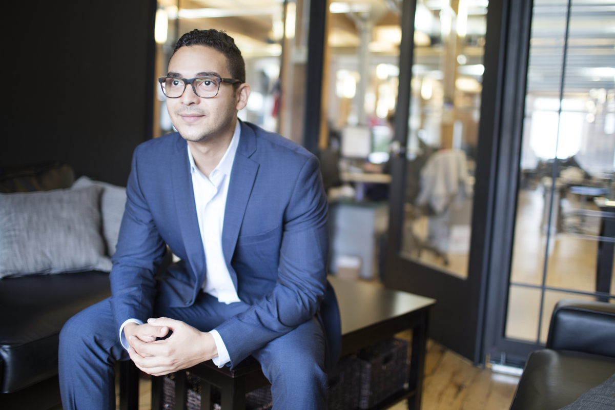 Young tech professional portrait for CEO of Passport in Charlotte, NC.