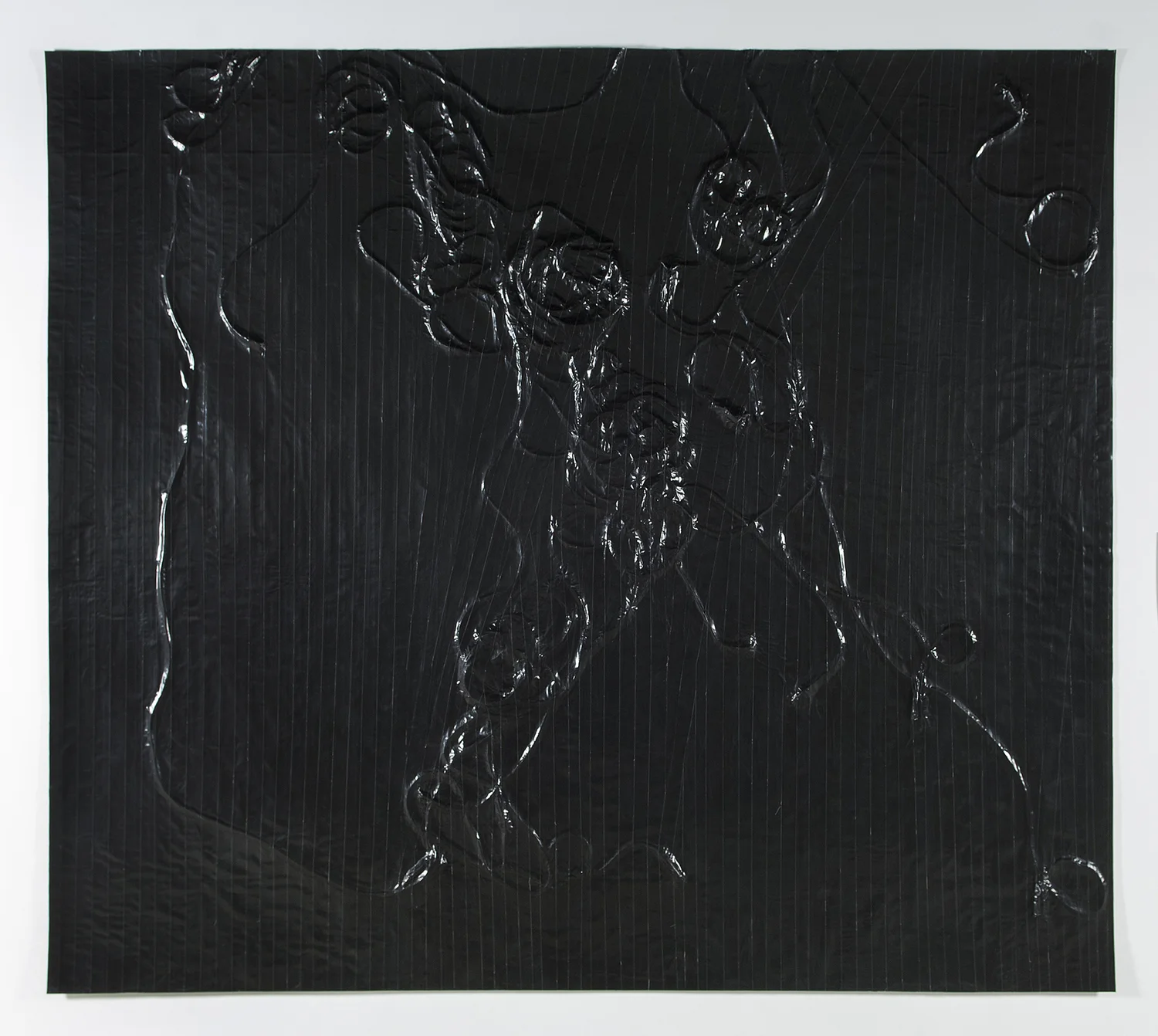 Cave Of Swimmers, November 7 2013 , 2013, Gaffer tape, muslin, epoxy, 9'x9.5'