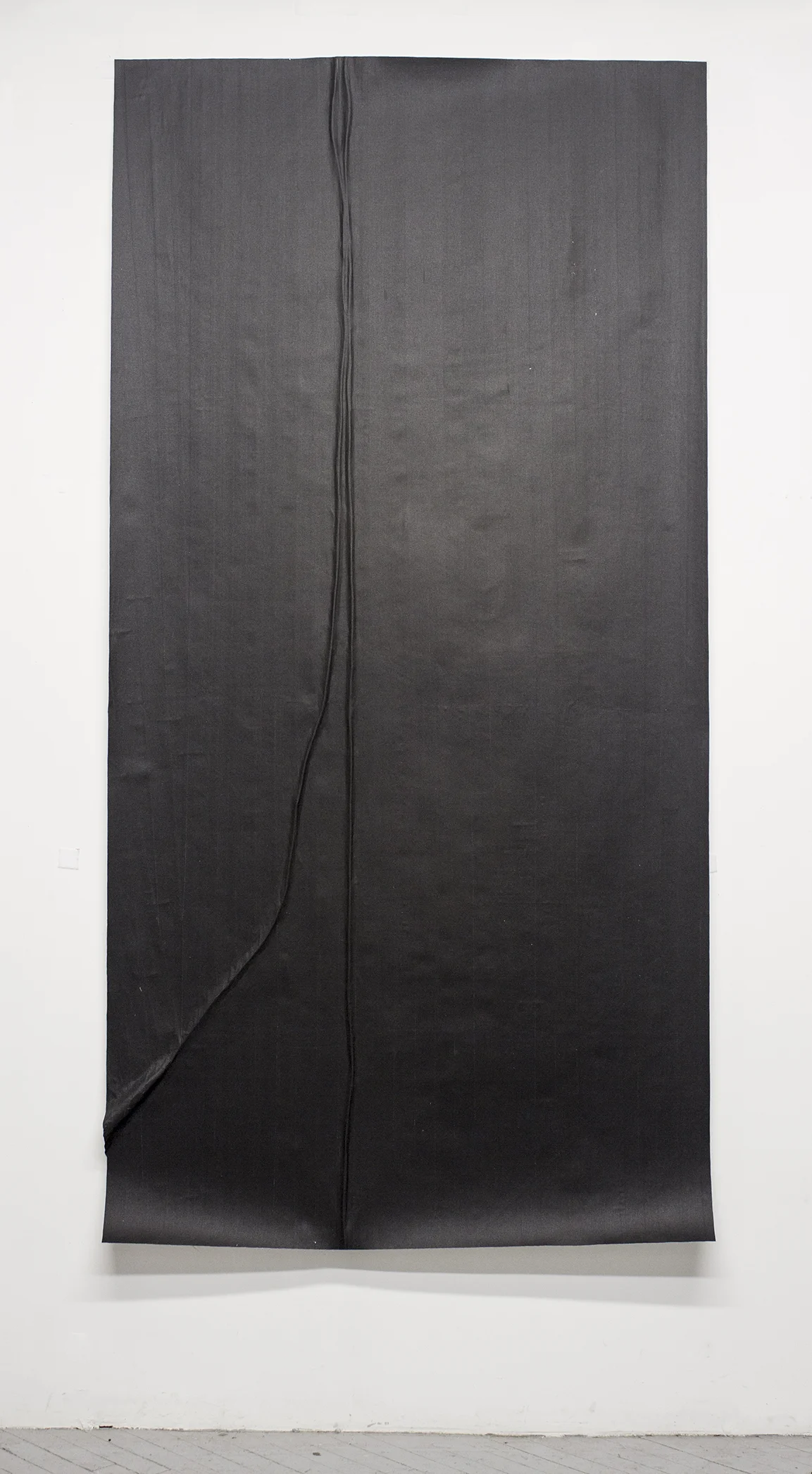 Study For a Microphone (Variation 8) , 2014, Gaffers tape, muslin, epoxy, 48.125'' x 95.75''