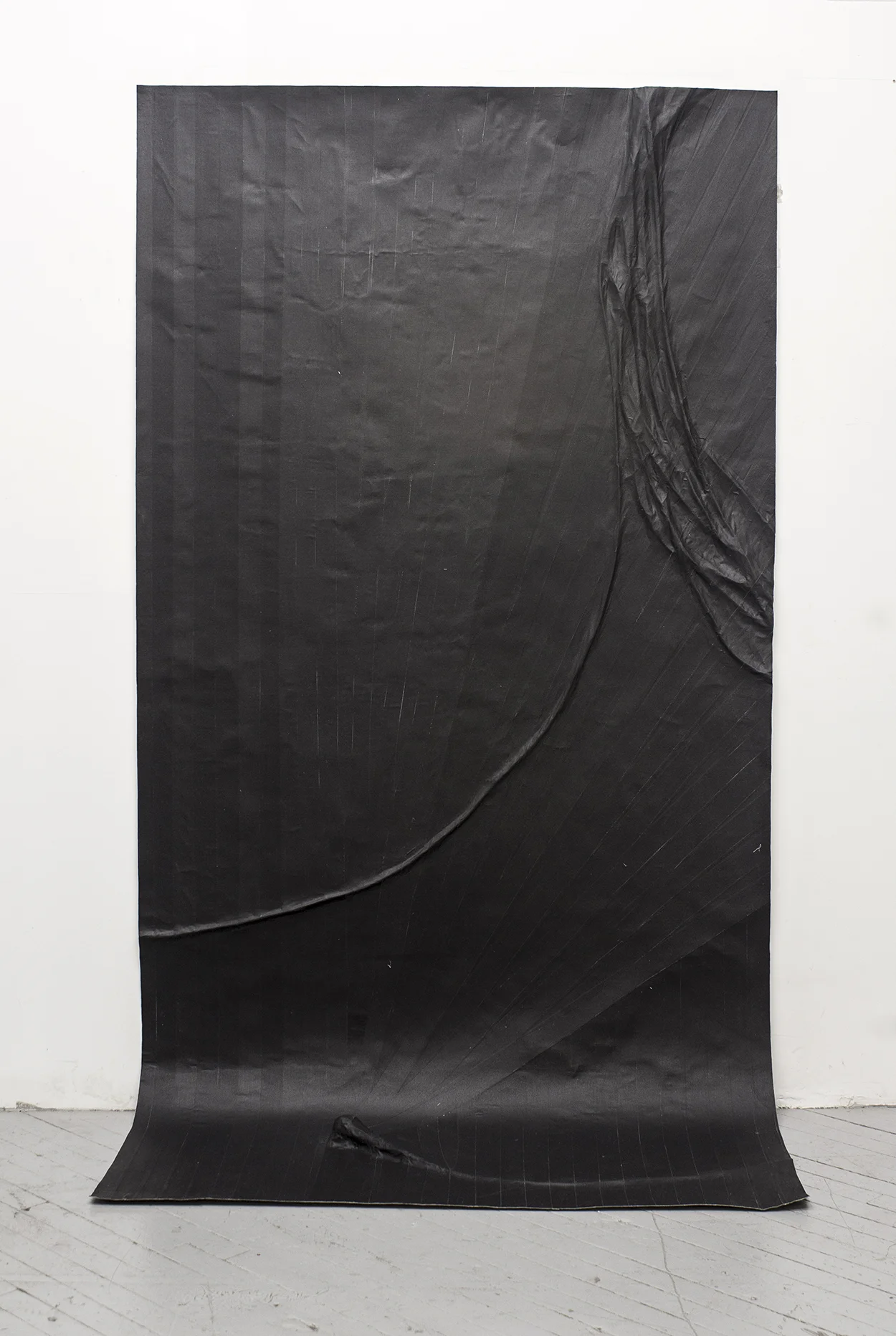 Study For A Microphone (Variation 6) , 2014, Gaffers tape, muslin, epoxy, 48.5'' x 96'' 