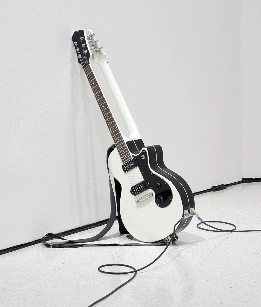 Untitled (Double Face) , 2014 (first edition 2010), Mixed media with two guitars, 39.4'' x 12'' x 13' '