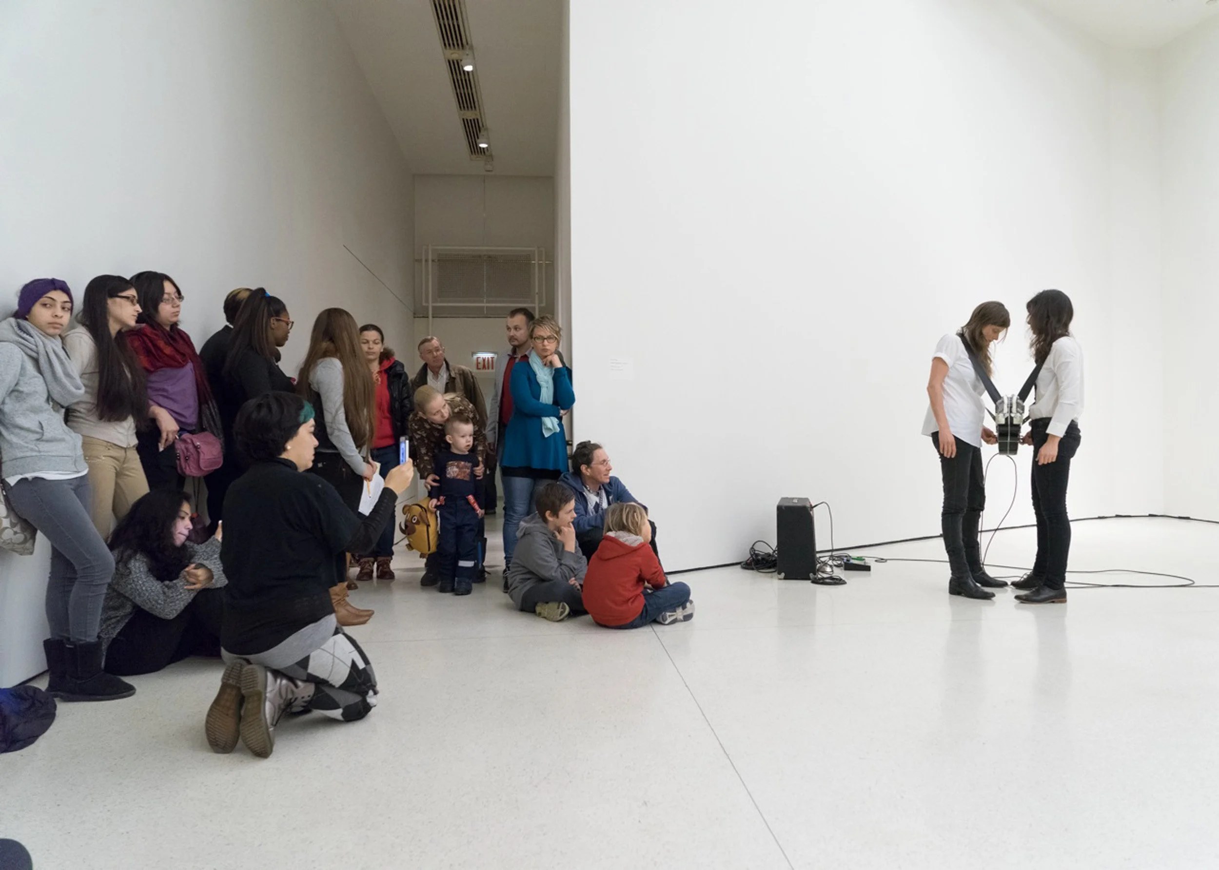 Untitled (Double Face), performance view at The Guggenheim, 2014