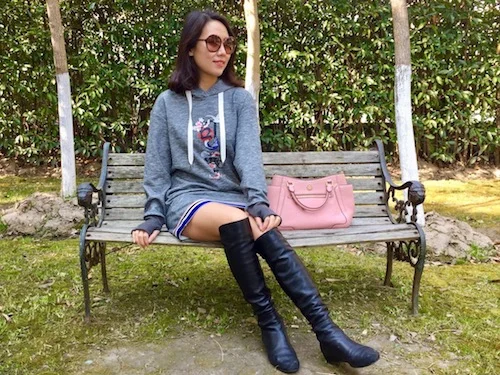 hooded sports dress