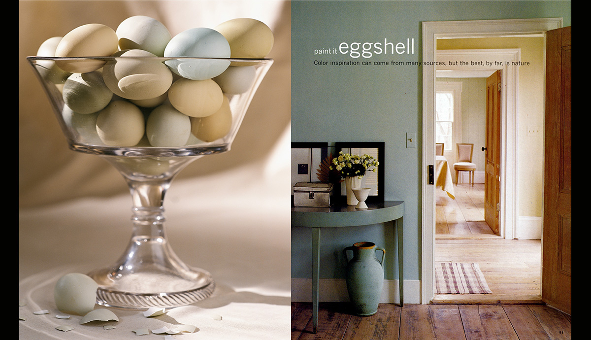 Paint it Eggshell, our first paint story was the basis of the Kmart paint colors developed a year later