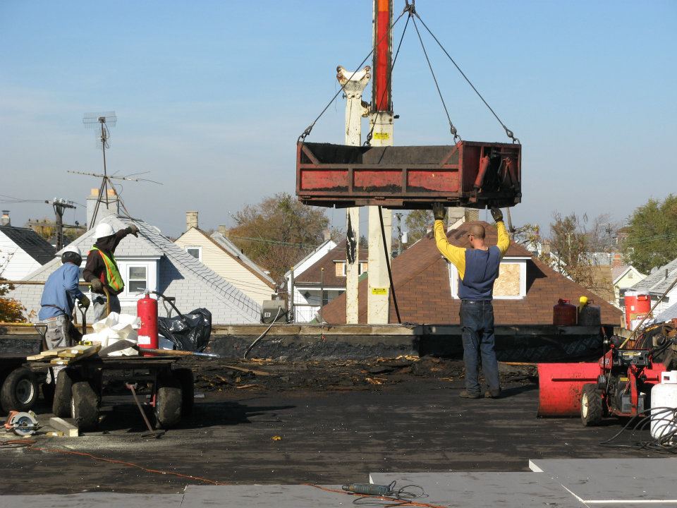 The Art Center gets a new roof, 2012.