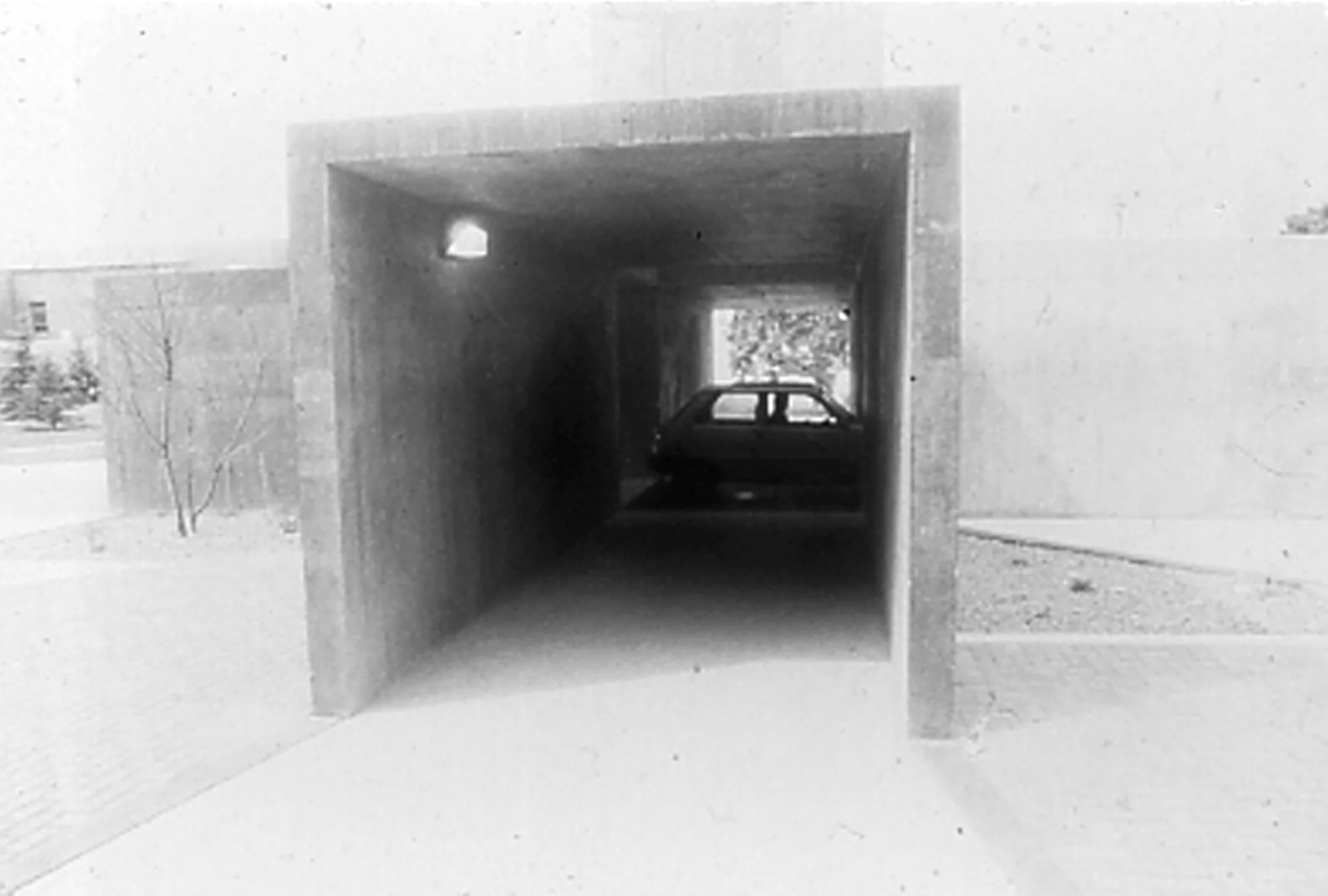 Drive Thru Black and white photograph 19 x 23 in. 1991